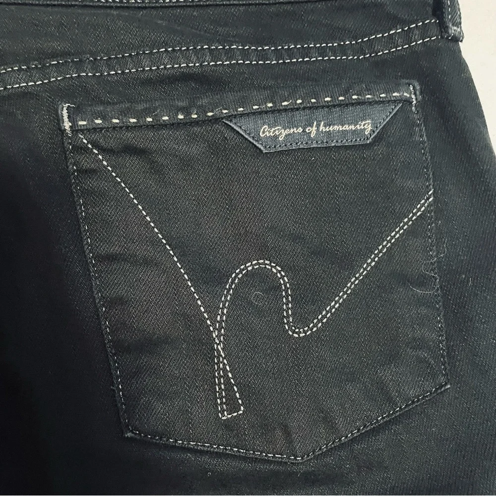 Citizens Of Humanity by Jerome Dahan Black Ankle Length Stretch Jeans Size 30